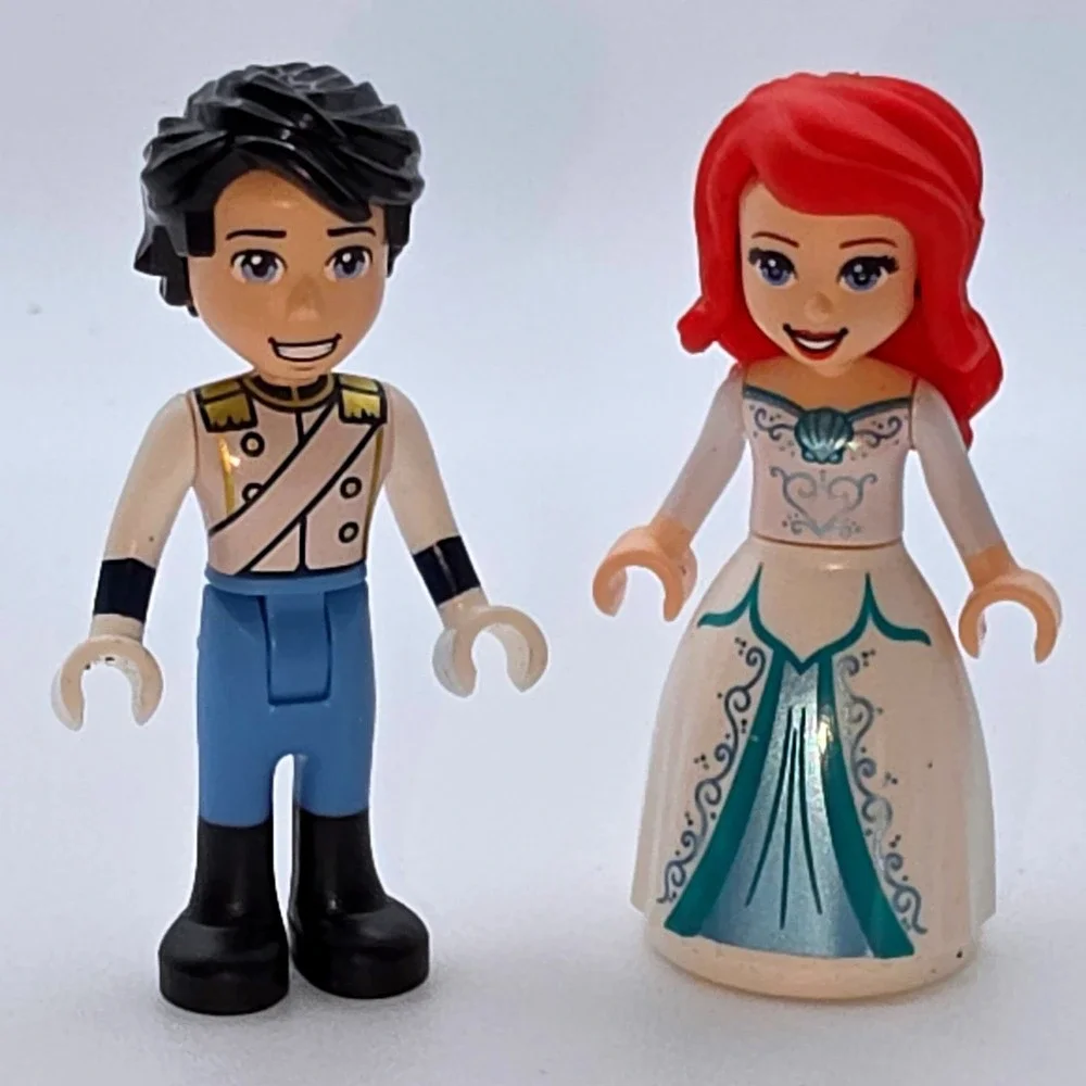 LEGO Mini Doll Figures Ariel & Prince Eric Multi Figs Good Condition Pre-owned